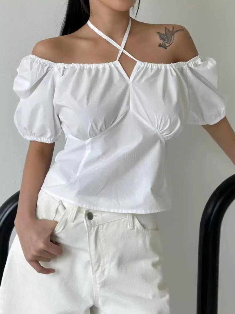 Inssense - Korean Women Fashion - #womensfashion - Puff Blouse