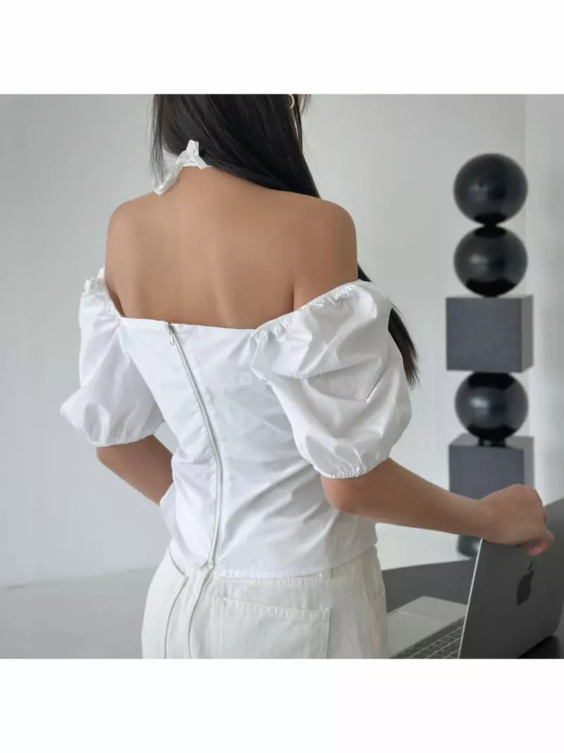 Inssense - Korean Women Fashion - #womensfashion - Puff Blouse - 3