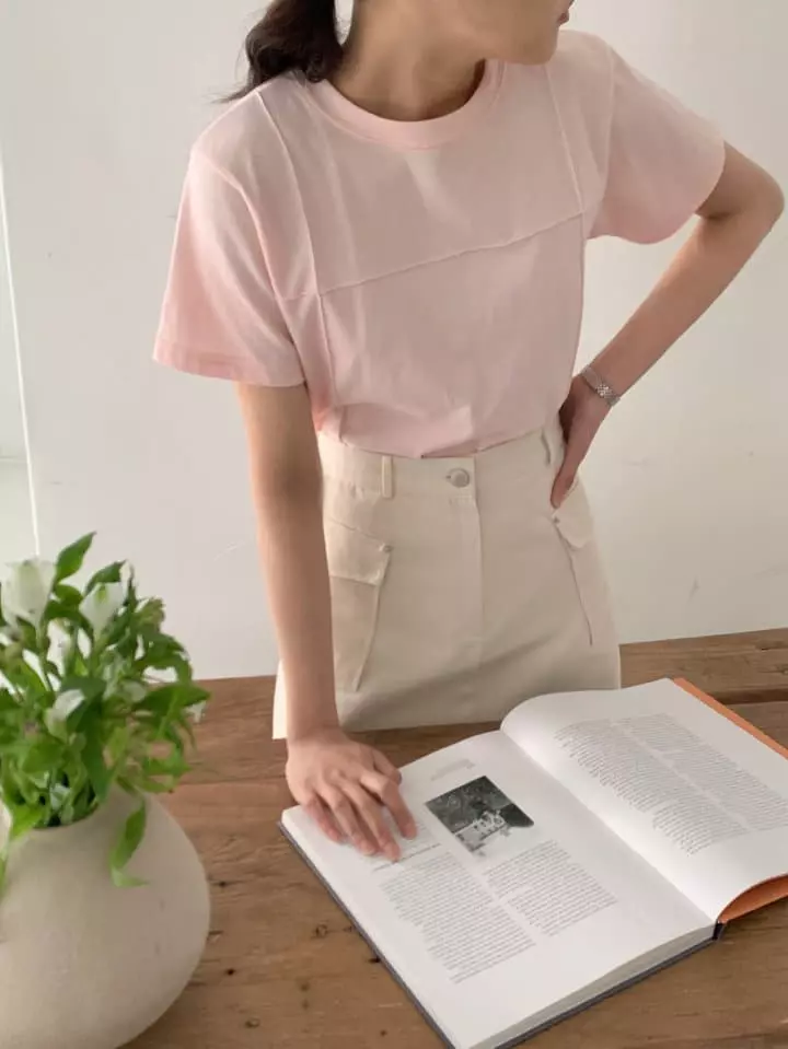 Jeiin - Korean Women Fashion - #vintagekidsstyle - Wind Short Sleeves Tee - 7