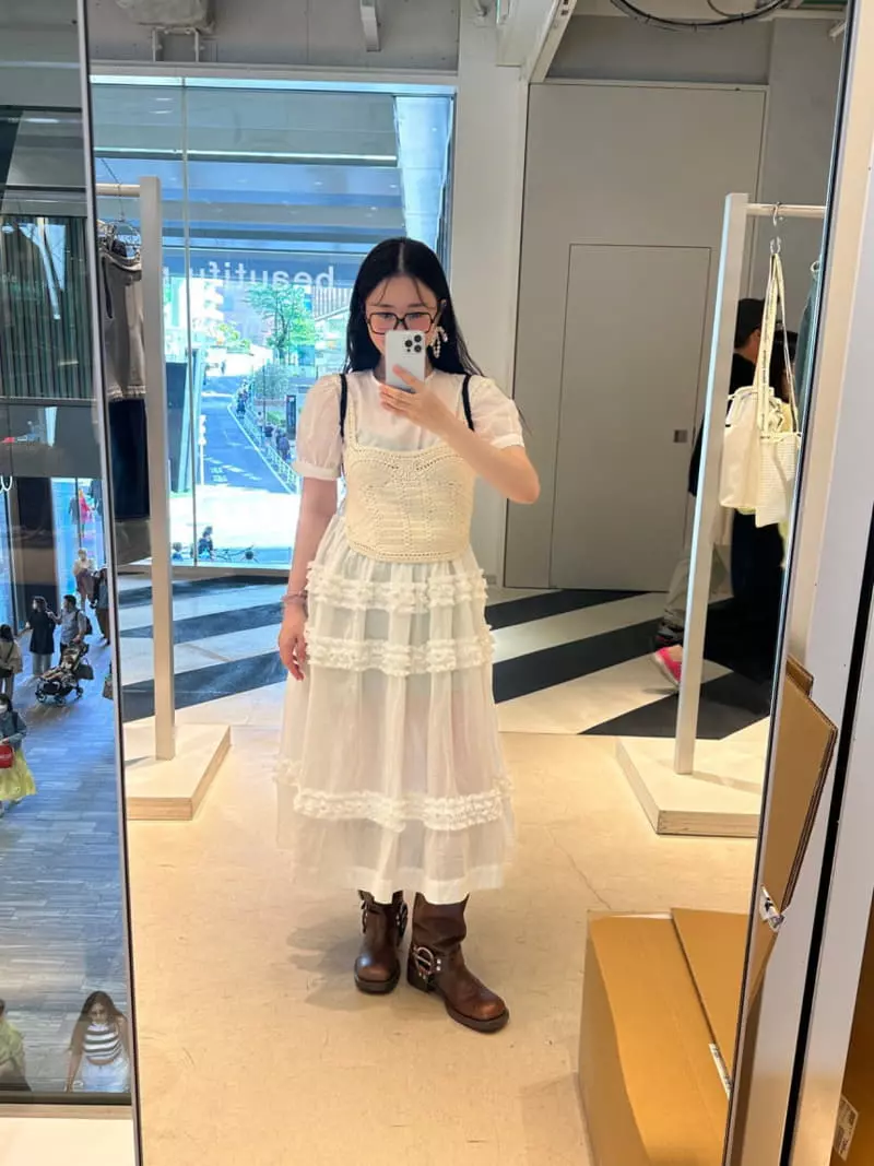 Jejeunosity - Korean Women Fashion - #pursuepretty - Mom Frill Ses One-piece - 12