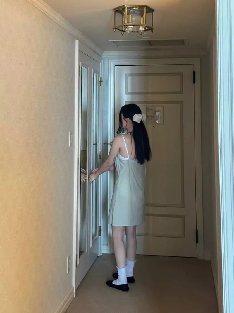 Jejeunosity - Korean Women Fashion - #vintageinspired - Mom Chiffon One-piece - 9