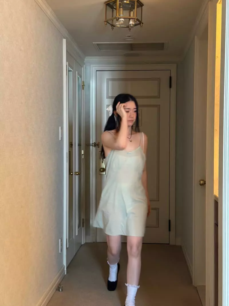Jejeunosity - Korean Women Fashion - #momslook - Mom Chiffon One-piece - 4