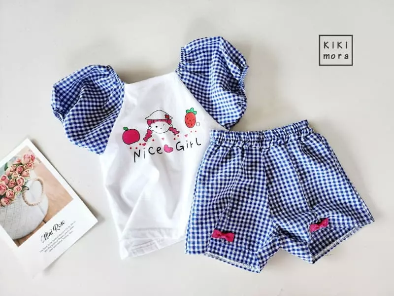 Kikimora - Korean Children Fashion - #Kfashion4kids - Check Ribbon Shorts - 7