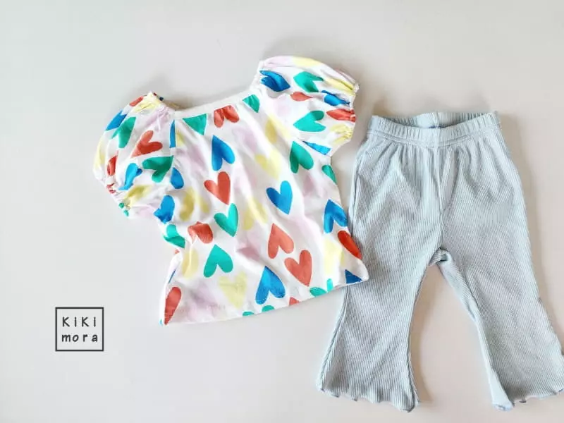 Kikimora - Korean Children Fashion - #Kfashion4kids - Heart Puff Tee - 12
