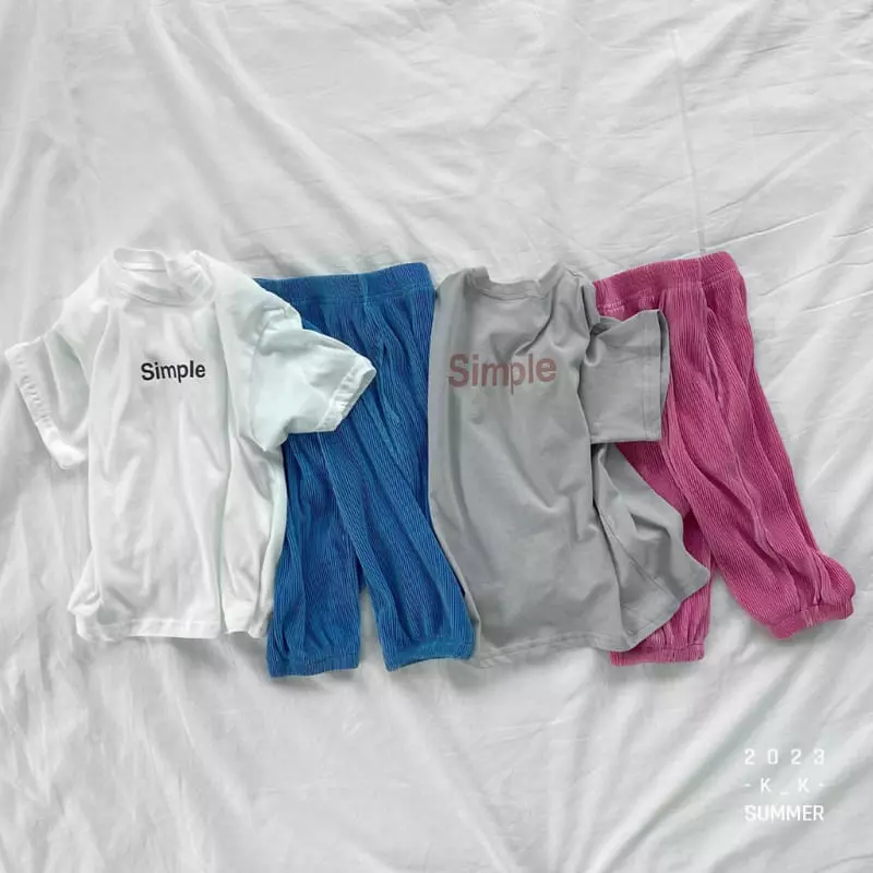 Kk - Korean Children Fashion - #Kfashion4kids - Simple Tee - 5