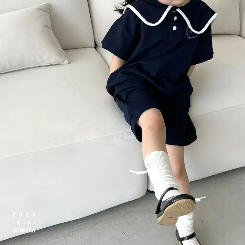 Kk - Korean Children Fashion - #childofig - Eddie Top Bottom Set - 7