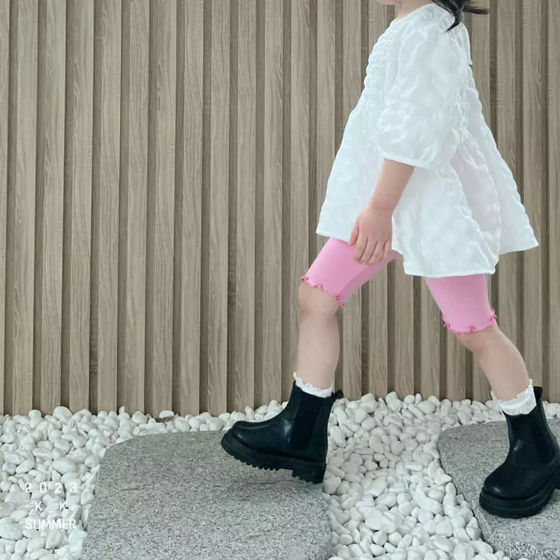 Kk - Korean Children Fashion - #designkidswear - Like Half Leggings - 8