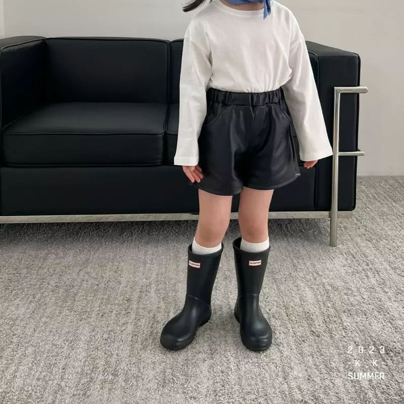 Kk - Korean Children Fashion - #designkidswear - Leather Pants - 6