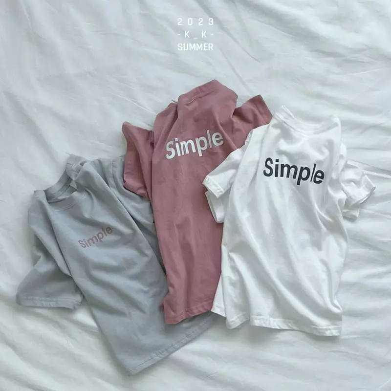 Kk - Korean Children Fashion - #fashionkids - Simple Tee