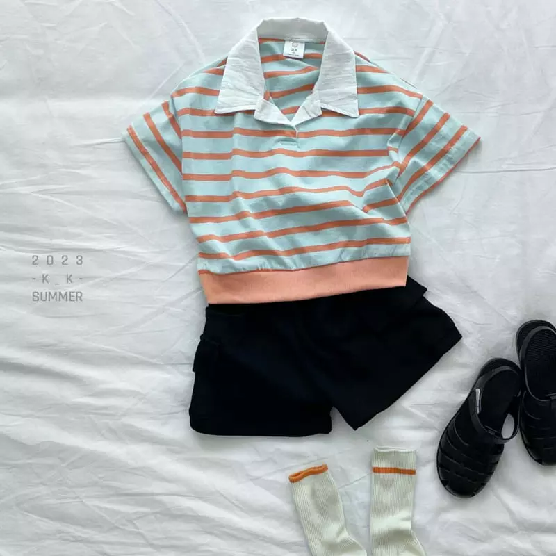 Kk - Korean Children Fashion - #magicofchildhood - From Collar Tee - 2