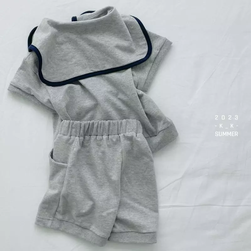 Kk - Korean Children Fashion - #magicofchildhood - Eddie Top Bottom Set - 4