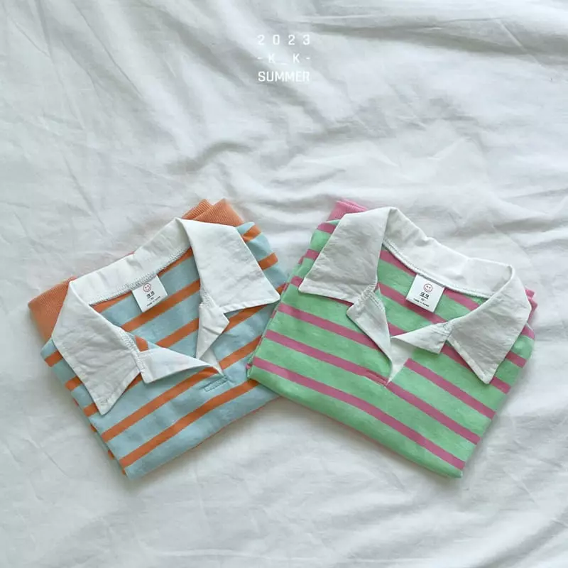 Kk - Korean Children Fashion - #minifashionista - From Collar Tee - 4