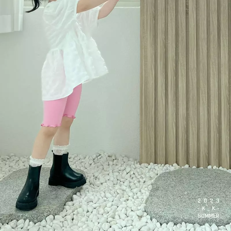 Kk - Korean Children Fashion - #stylishchildhood - Like Half Leggings - 5