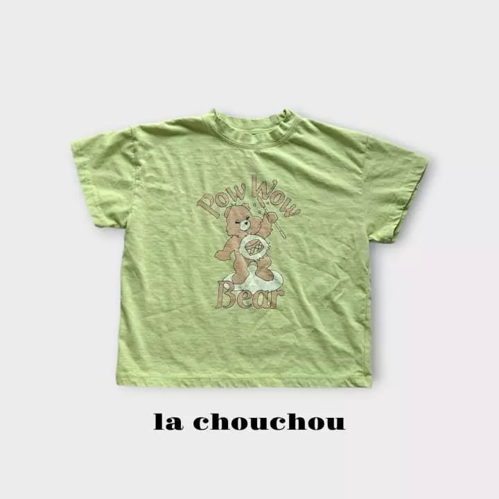 La Chouchou - Korean Children Fashion - #kidsshorts - Wow Bear Tee