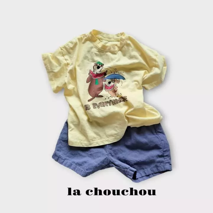La Chouchou - Korean Children Fashion - #kidsstore - Melon Bear Tee - 3