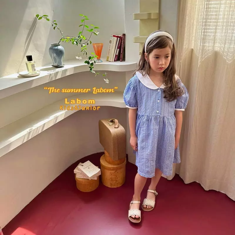 Labom - Korean Children Fashion - #kidsshorts - Strawberry Check One-piece - 5