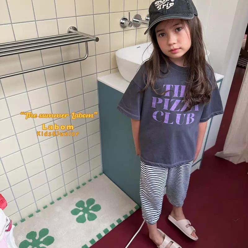 Labom - Korean Children Fashion - #minifashionista - Pizza Club Tee - 2