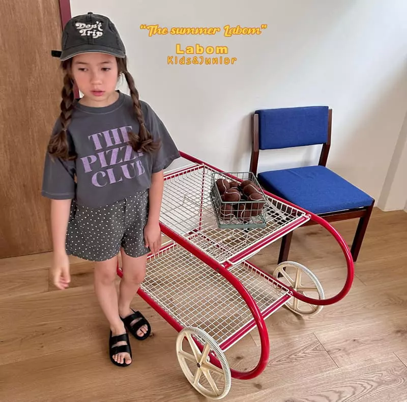 Labom - Korean Children Fashion - #prettylittlegirls - Pizza Club Tee - 3