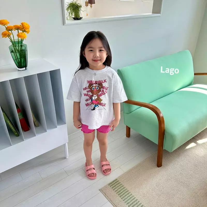 Lago - Korean Children Fashion - #discoveringself - Waking Bear Tee - 3