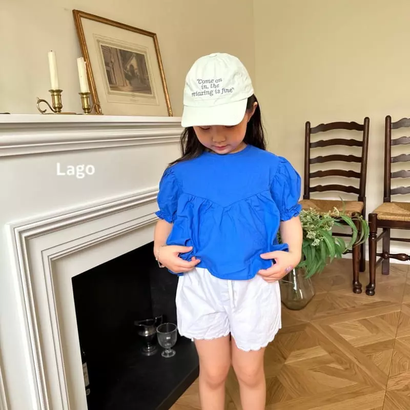 Lago - Korean Children Fashion - #fashionkids - V Frill Blouse - 2