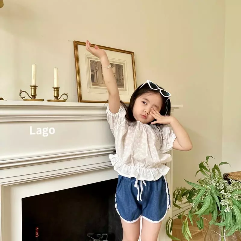 Lago - Korean Children Fashion - #kidsstore - Eyelet Blouse - 11
