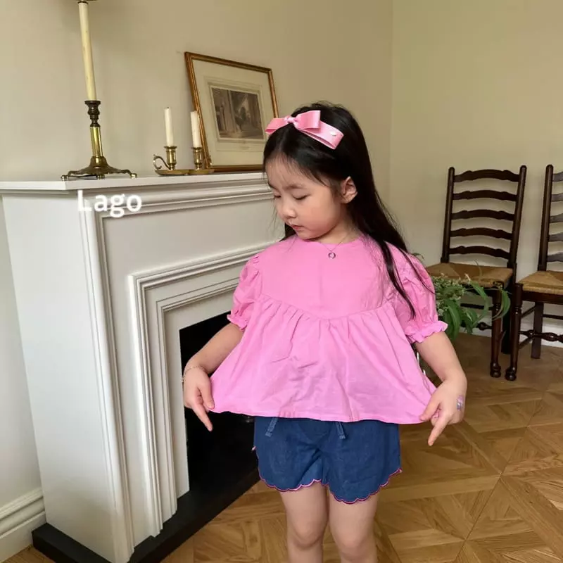 Lago - Korean Children Fashion - #minifashionista - V Frill Blouse - 9