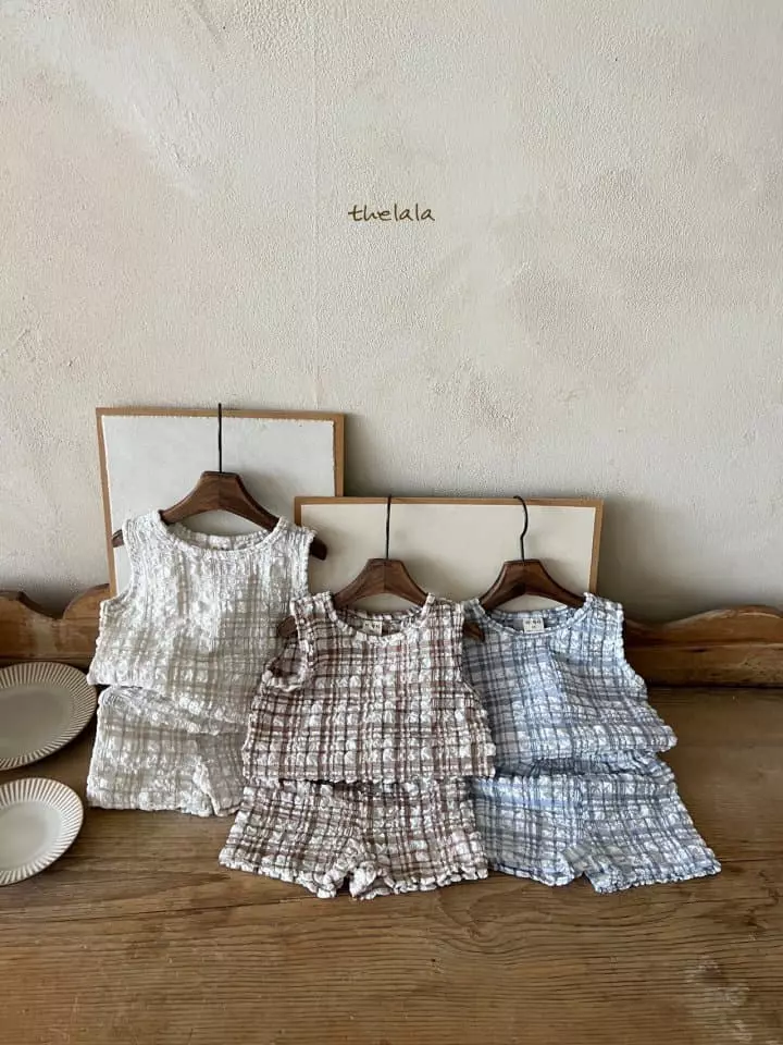 Lala - Korean Children Fashion - #Kfashion4kids - Daldal Top Bottom Set - 8
