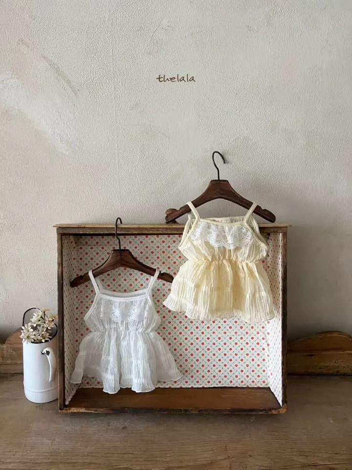 Lala - Korean Children Fashion - #kidsshorts - Mayo LAce Sleeveless - 6