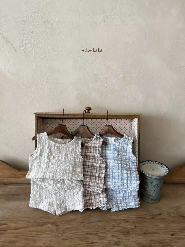 Lala - Korean Children Fashion - #kidsshorts - Daldal Top Bottom Set - 5