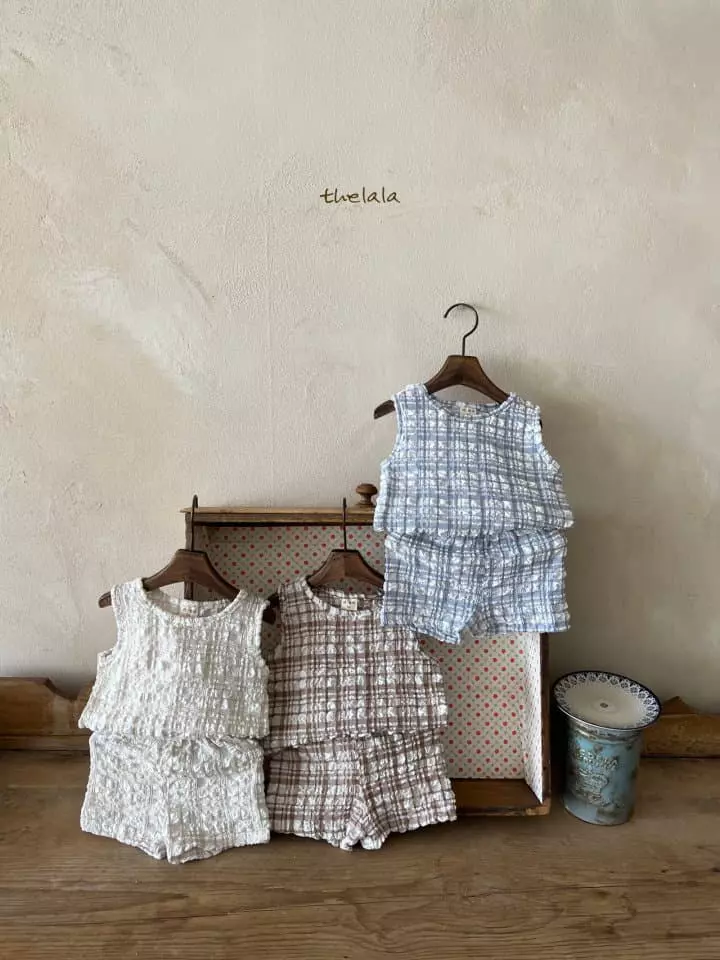 Lala - Korean Children Fashion - #kidsstore - Daldal Top Bottom Set - 6