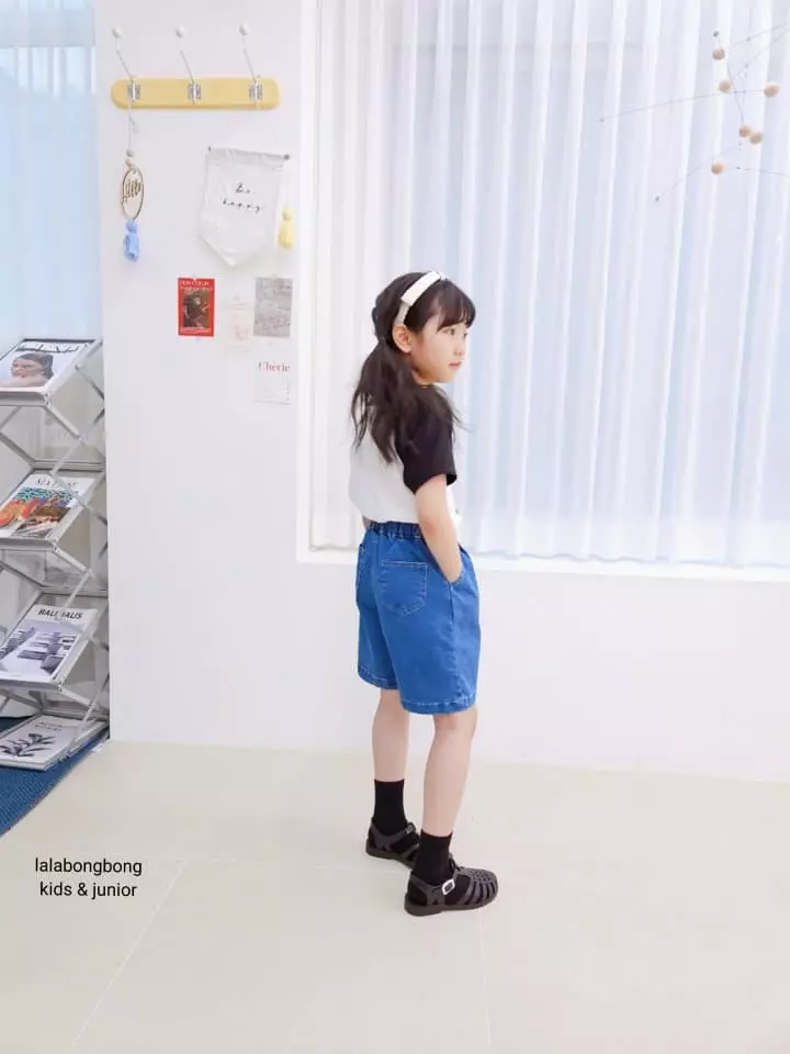 Lalabongbong - Korean Children Fashion - #childofig - Basic Jeans Shorts - 6