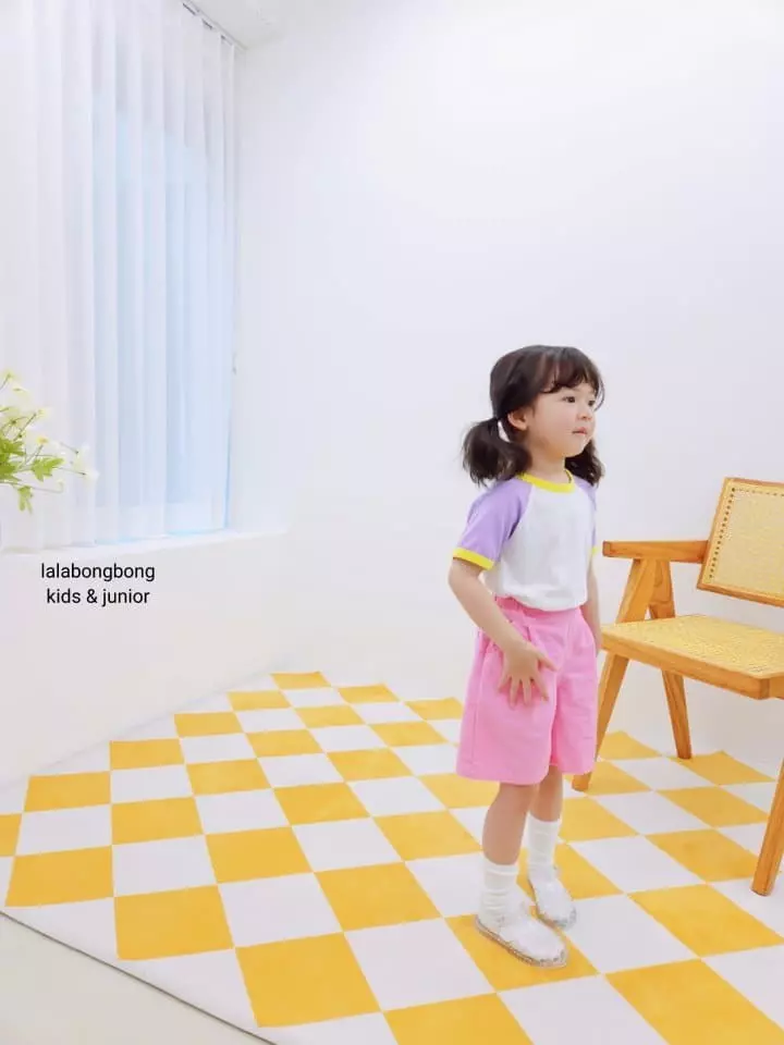 Lalabongbong - Korean Children Fashion - #kidsshorts - Color Tee - 9