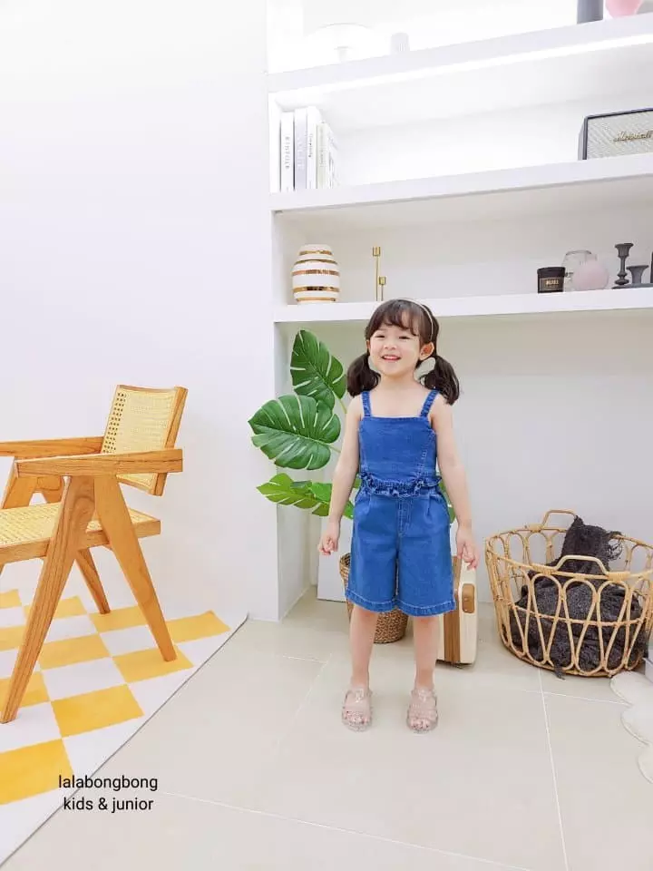 Lalabongbong - Korean Children Fashion - #kidzfashiontrend - Denim Frill Top - 9