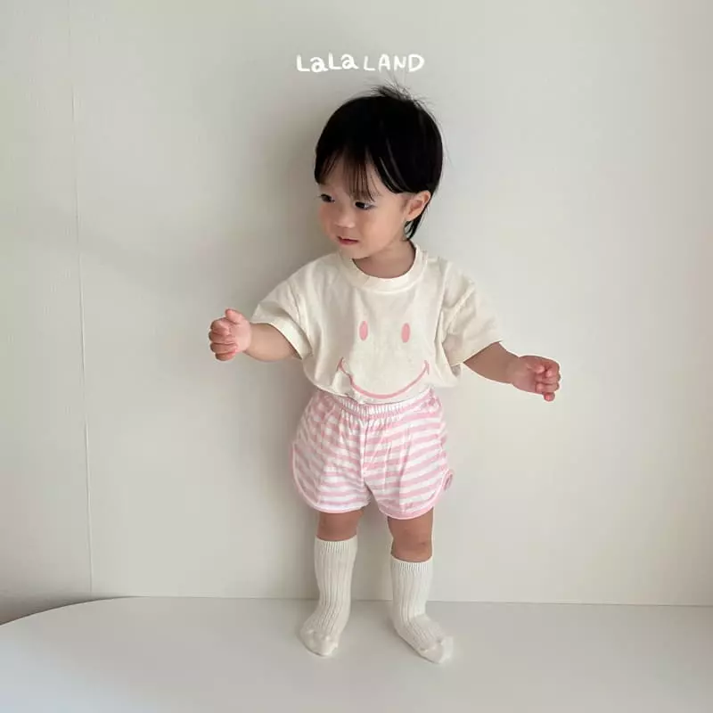 Lalaland - Korean Baby Fashion - #babygirlfashion - Bebe Smile Top Bottom Set - 12