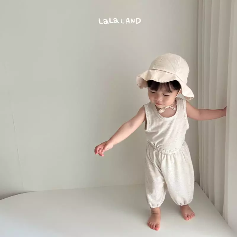 Lalaland - Korean Baby Fashion - #babywear - Bebe Linen Moralng Top Bottom Set - 6