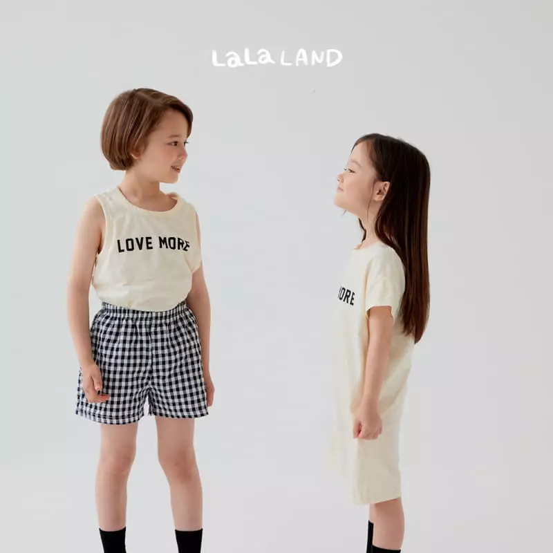 Lalaland - Korean Children Fashion - #kidsshorts - Love More Sleeveless - 3