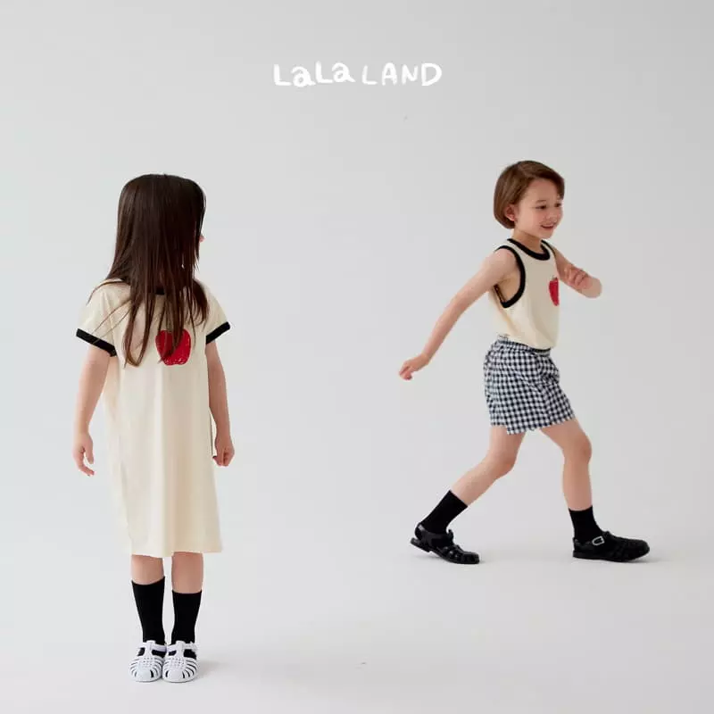 Lalaland - Korean Children Fashion - #kidsshorts - Apple One-piece - 2