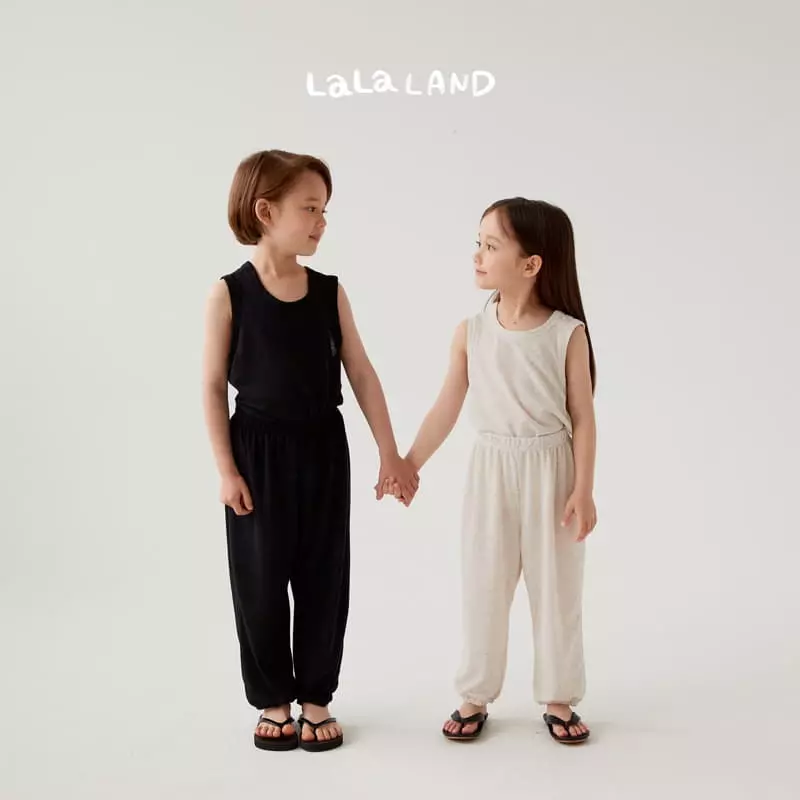 Lalaland - Korean Children Fashion - #kidzfashiontrend - Linen Molang Top Bottom Set - 5