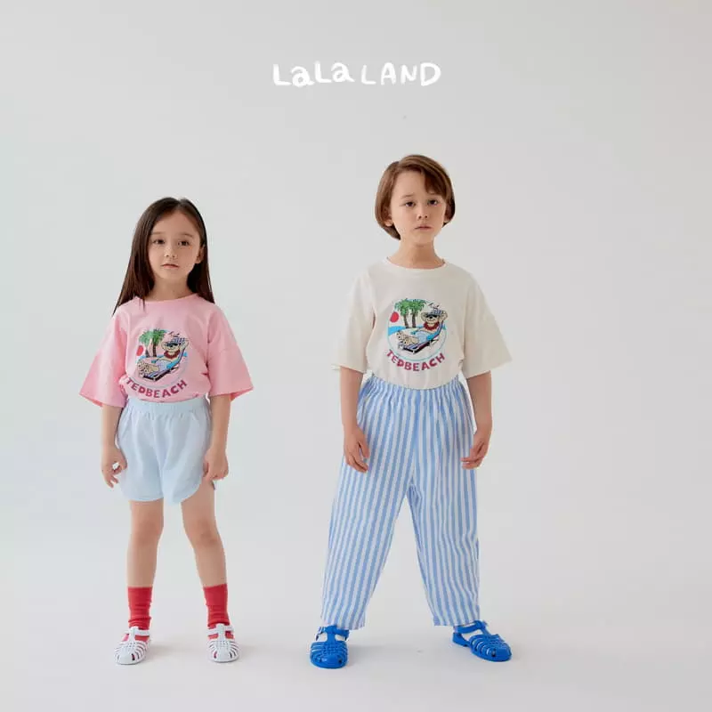 Lalaland - Korean Children Fashion - #minifashionista - Ted Beach Tee - 3