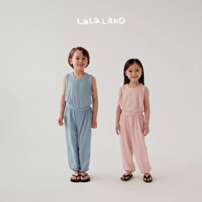 Lalaland - Korean Children Fashion - #prettylittlegirls - Linen Molang Top Bottom Set - 10