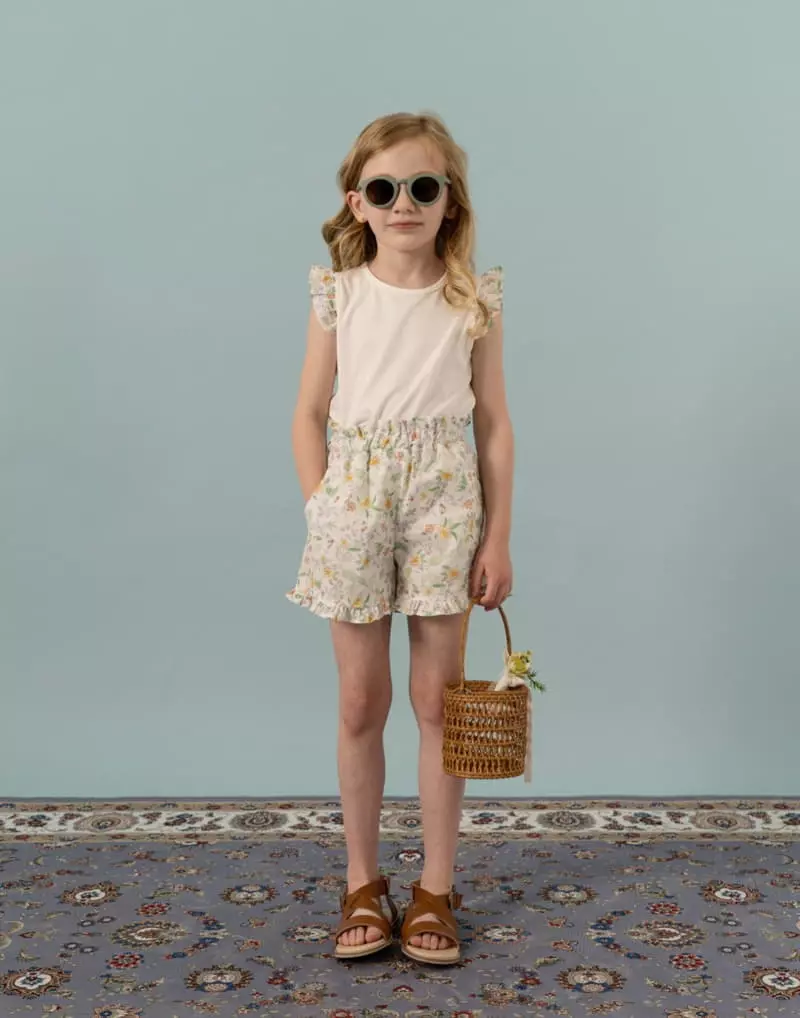 Le Bev - Korean Children Fashion - #designkidswear - Garden Wing Frill Tee - 3