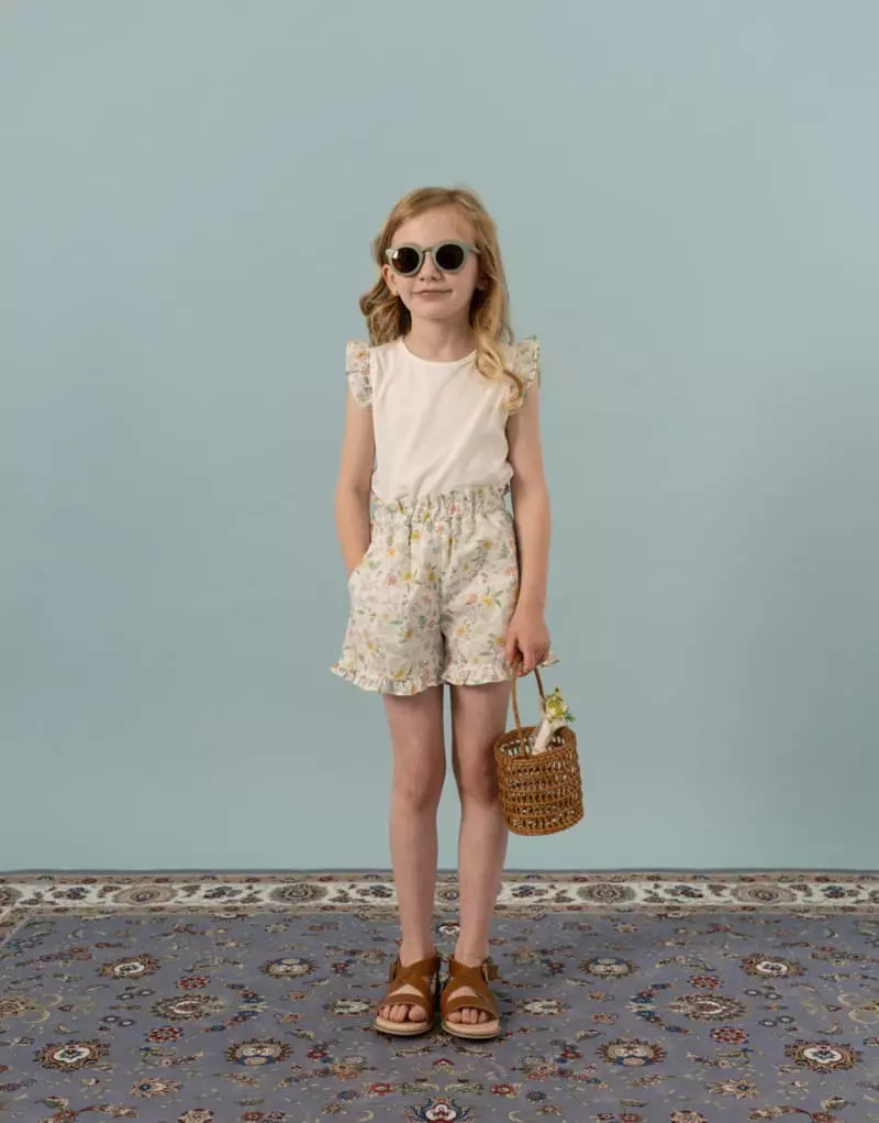 Le Bev - Korean Children Fashion - #designkidswear - Garden Wing Frill Tee - 4