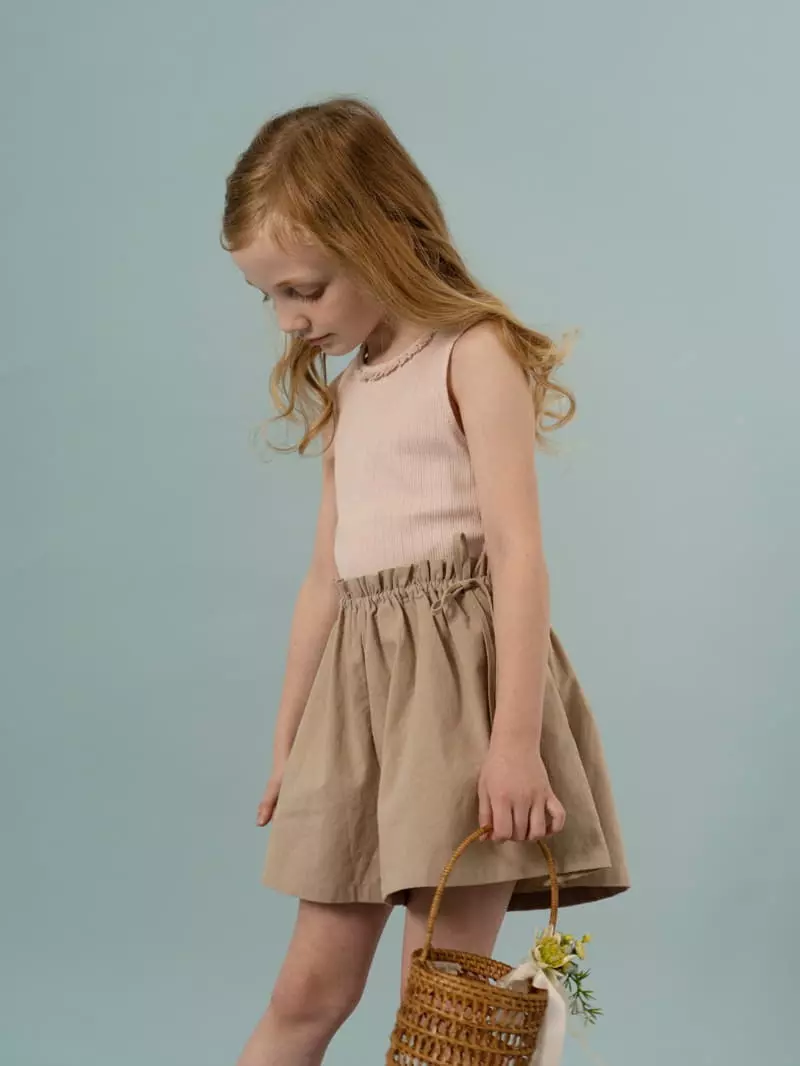 Le Bev - Korean Children Fashion - #discoveringself - Lace Eyelet Sleeveless - 2