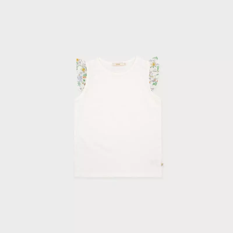 Le Bev - Korean Children Fashion - #fashionkids - Garden Wing Frill Tee - 5