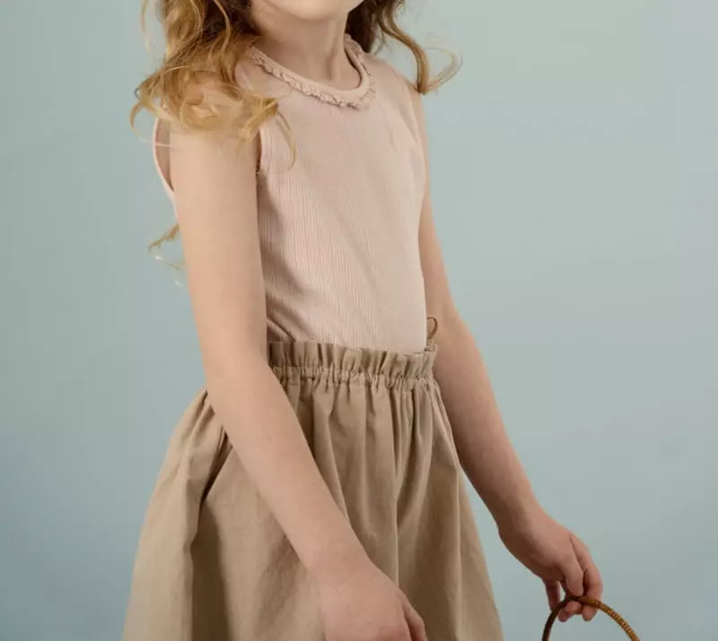 Le Bev - Korean Children Fashion - #fashionkids - Lace Eyelet Sleeveless - 3