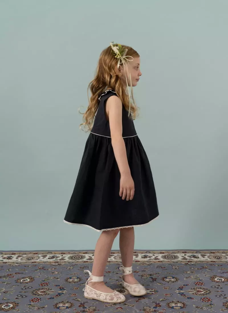 Le Bev - Korean Children Fashion - #fashionkids - Linen Frill One-piece - 8