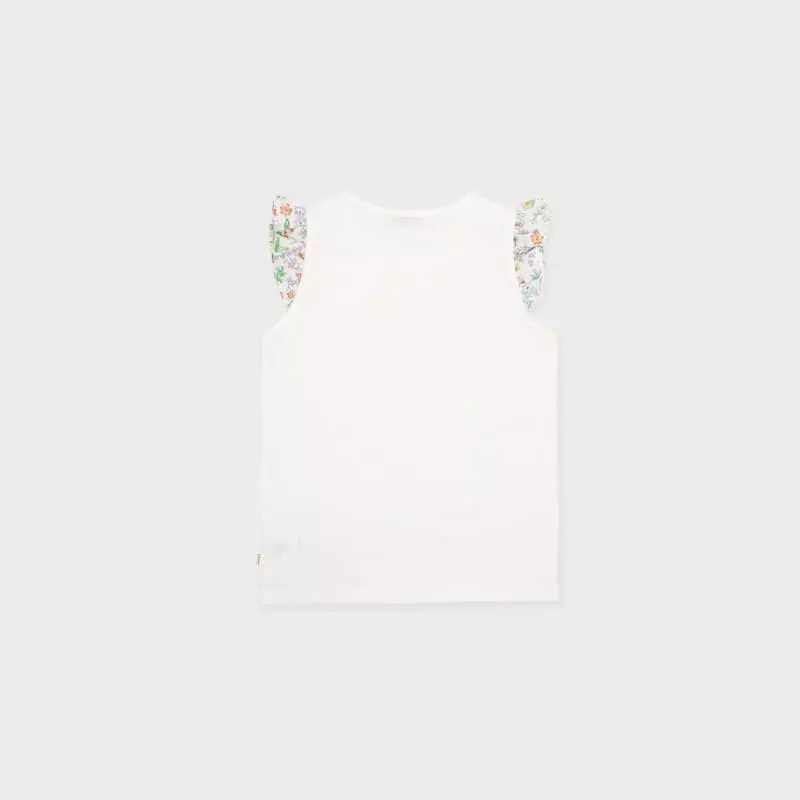 Le Bev - Korean Children Fashion - #kidsshorts - Garden Wing Frill Tee - 6