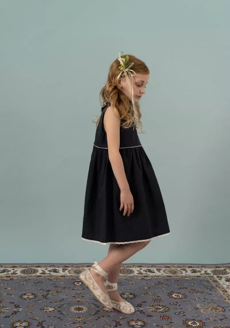 Le Bev - Korean Children Fashion - #kidsstore - Linen Frill One-piece - 10