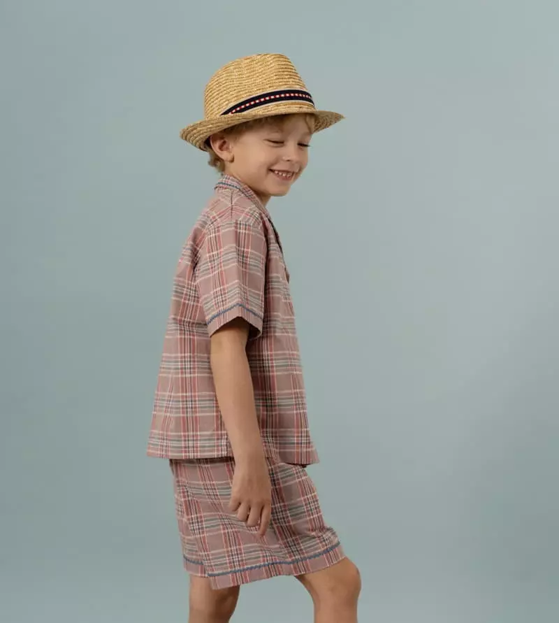 Le Bev - Korean Children Fashion - #kidsstore - Check Wave Shorts - 5