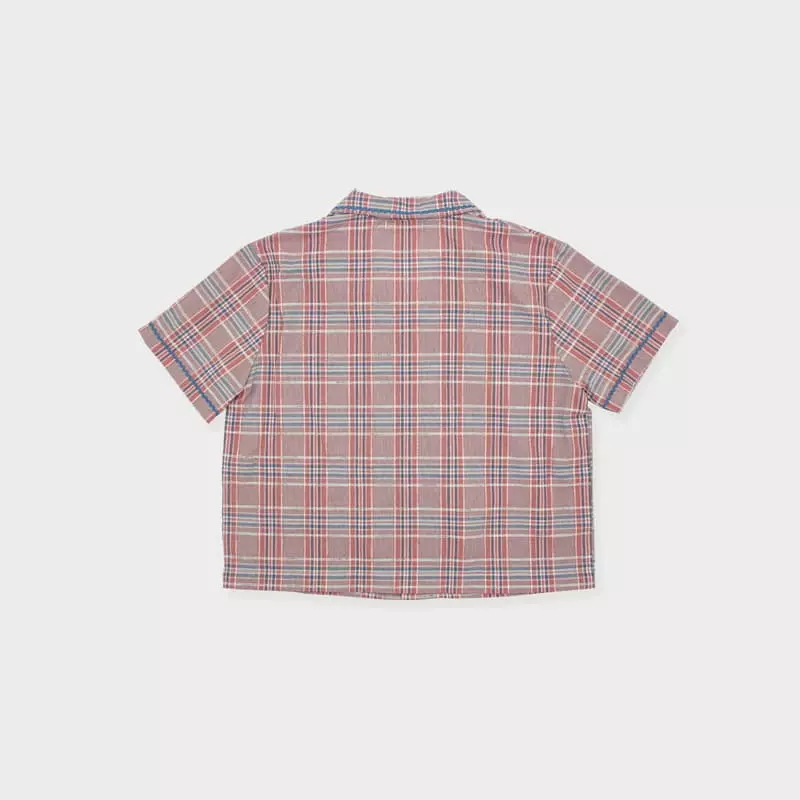 Le Bev - Korean Children Fashion - #kidsstore - Wave Check Shirt - 12